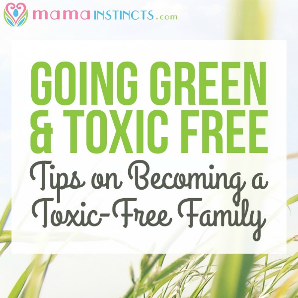 Take the step to a more non-toxic lifestyle with these easy tips and resources #nontoxic #goinggreen #toxicfree #green #healthyfamily