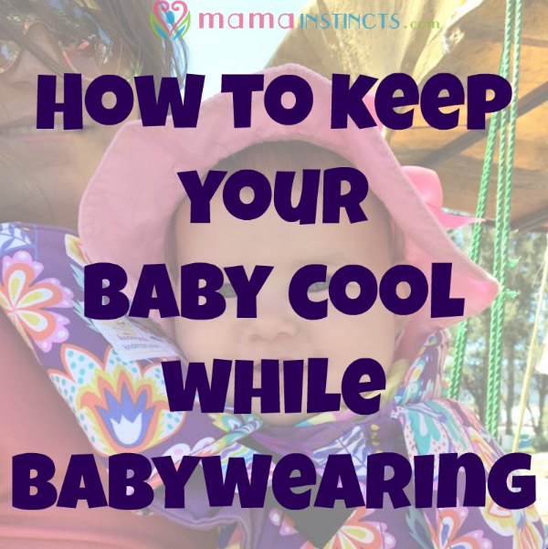 A useful tip to keep your baby cool while babywearing and in the stroller. #summer #babywearing #keepingcool #baby #babyproducts #strollertips