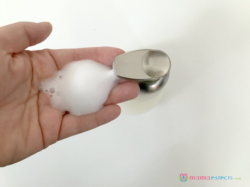 pumping out organic foaming hand soap