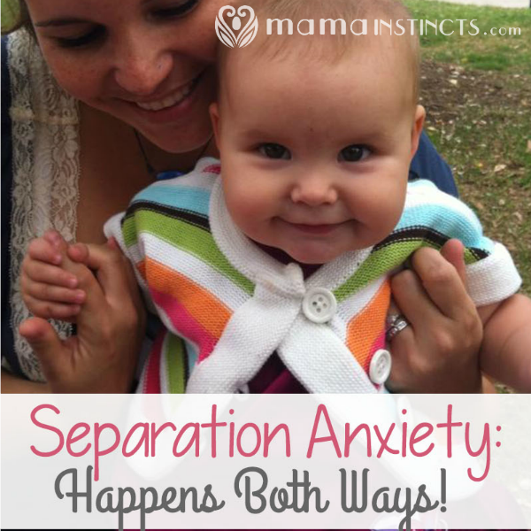 Do you have a hard time being away from your baby? You're not alone. #parenting #separationanxiety #motherhood