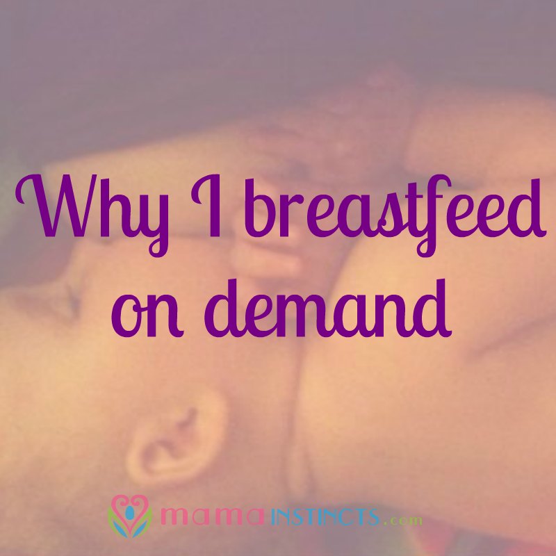 Breastfeeding your baby on demand is a great way to make sure your baby drinks the necessary amount of milk. #breastfeeding #nursing