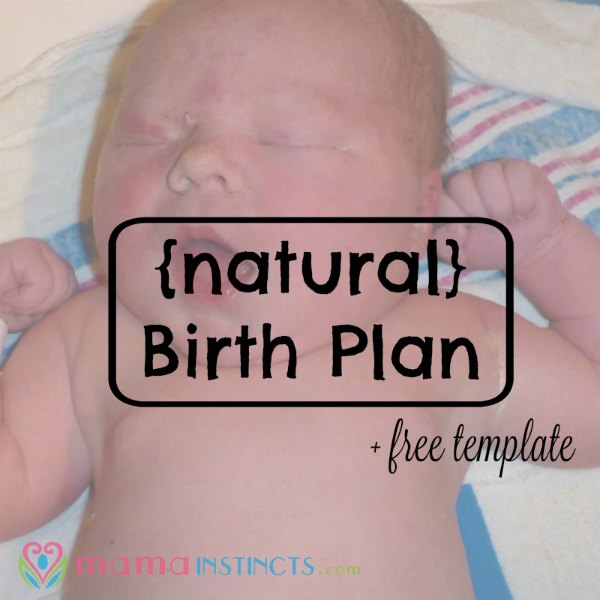 Use this free birth template to plan your labor. #birth #labor #birthplan