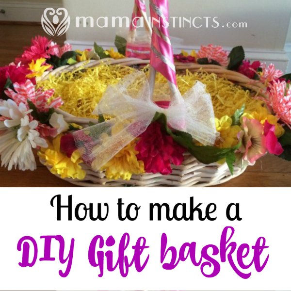 Make any gift stand out by making a DIY basket to go along with it. This is so easy to make and gives your gift a very personal touch. #giftbasket #DIY #crafts