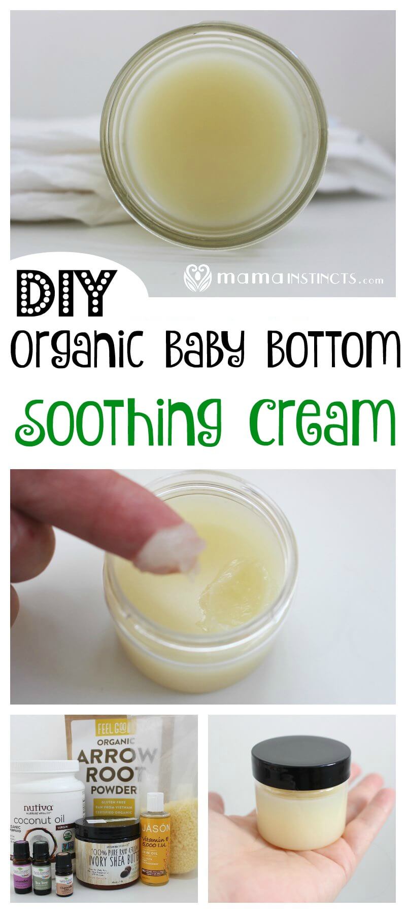 DIY {Organic} Baby Bottom Soothing Cream