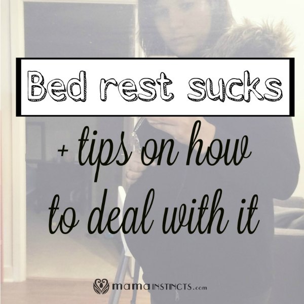 Bed rest is rough, especially when you have other kids to take care. Check out these tips on how to cope with it. #pregnancy #highriskpregnancy #bedrest