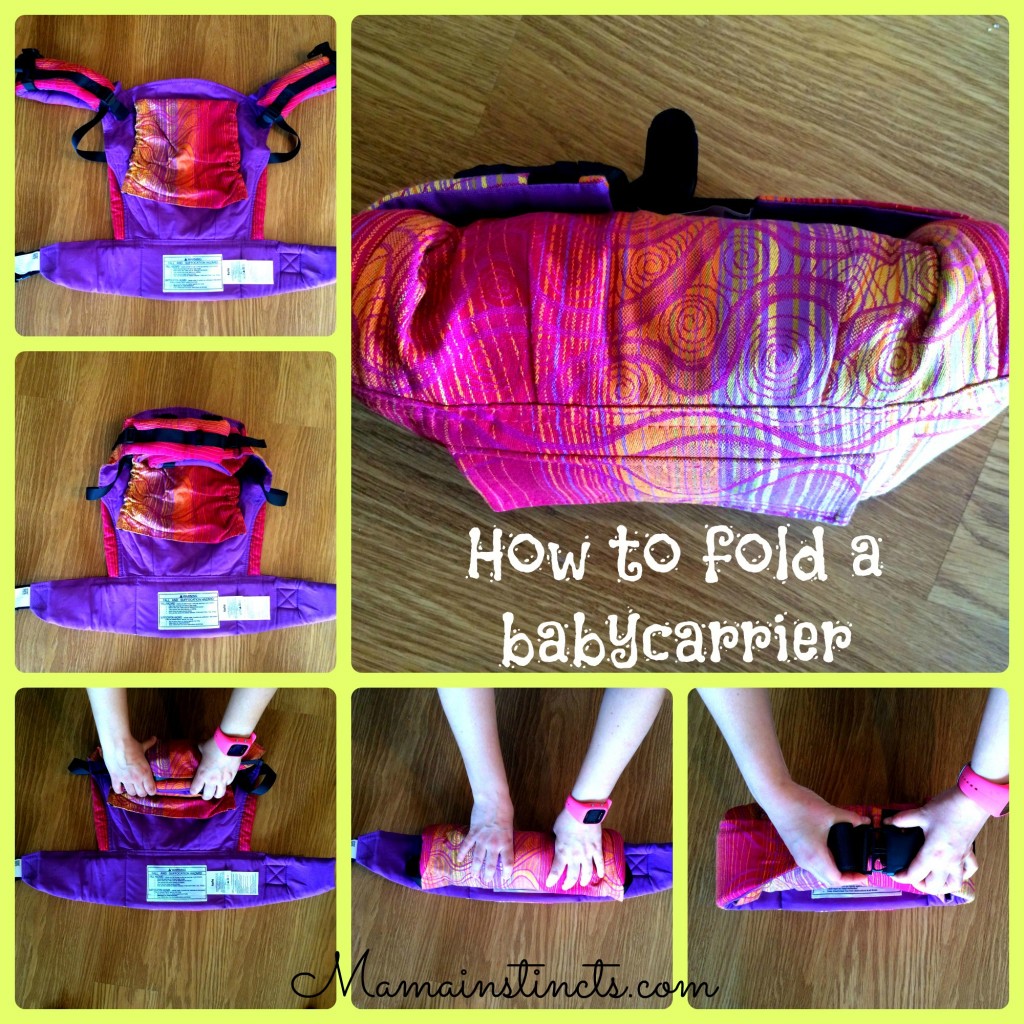 How to fold a babycarrier
