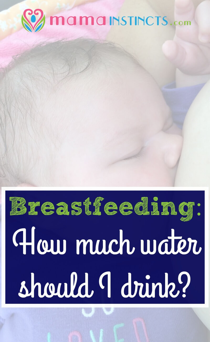 Can your milk supply be affected by how much water you drink? Click here to find out much water should you be drinking when you're breastfeeding; or pin it for later.