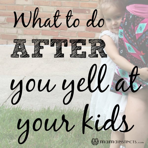 Although we don't want to, there are times we end up yelling at our kids. Click to read about what to do after we yell them and how to fix the situation.