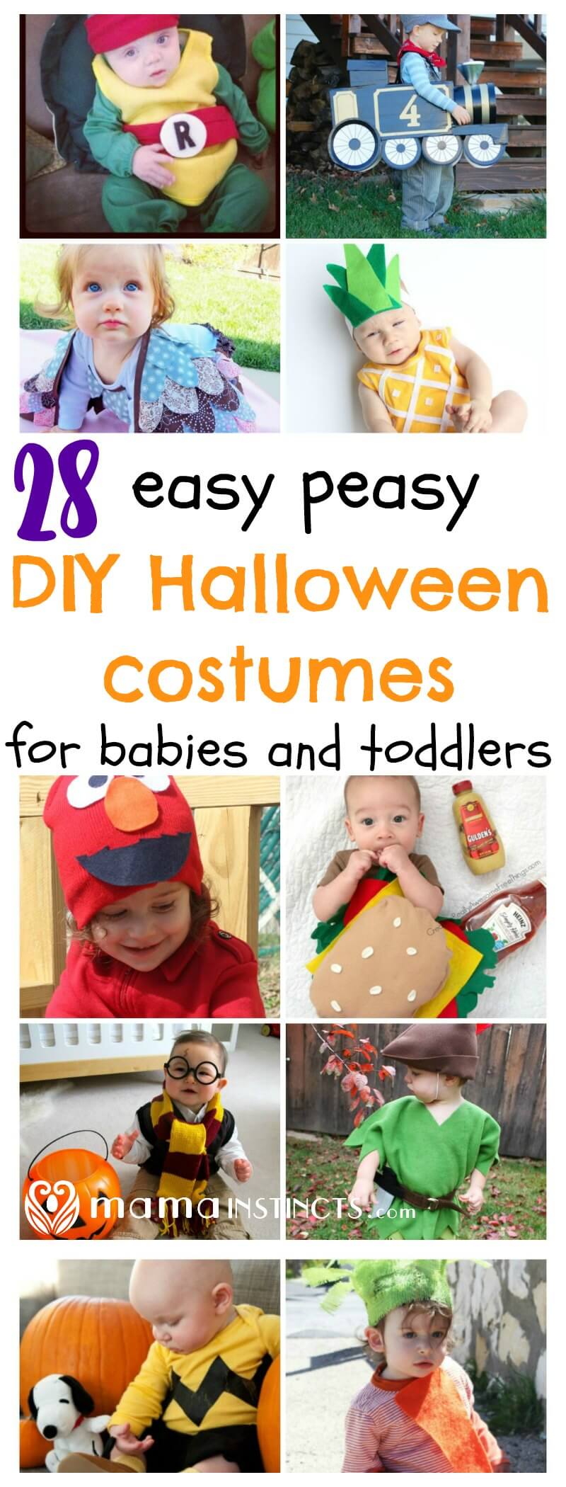 There's still plenty of time to make a Halloween costume for you baby and toddler. Not crafty? That's ok because these tutorials are easy peasy. Click to see all these adorable DIY Halloween costumes or pin for later.