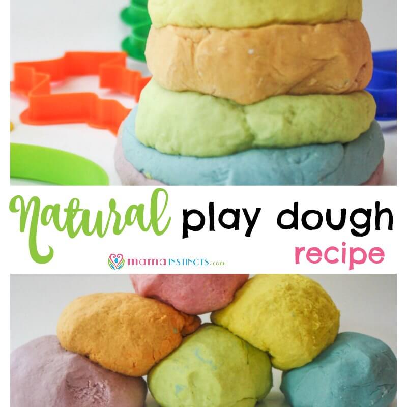 Try this recipe and stop worrying about your kid putting play dough in their mouth. It's safe, non-toxic and easy to make. The best part is that it’s made with ingredients you find in any kitchen. Try this natural play dough recipe today or save it for later.