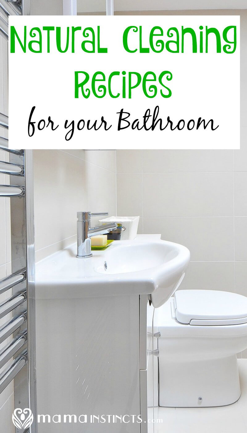 Try these very easy homemade recipes to keep your bathroom clean and smelling nice. They're all natural, eco-friendly and non-toxic.