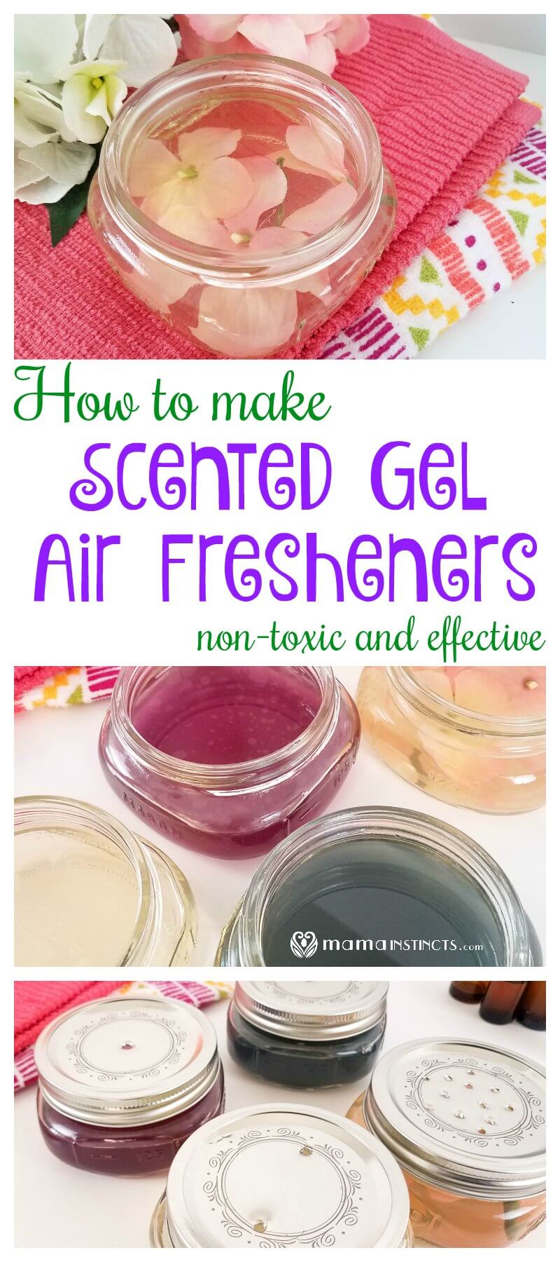 Did you know that most scented gels contain toxic chemicals? Learn how easy it is to make your own DIY homemade scented air freshener gel that is safe, non-toxic and effective.