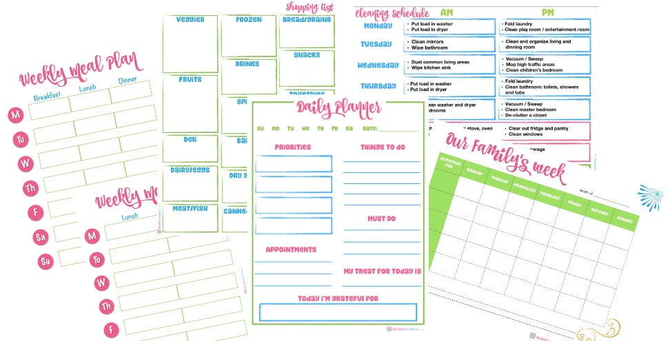 Free Printables To Organize Your Mom Life Mama Instincts
