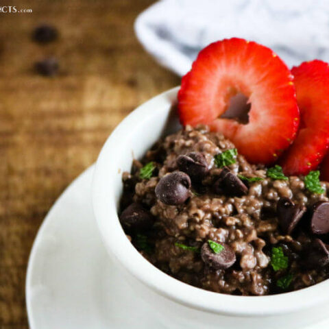 Instant Pot Double Chocolate Strawberry Quick Oats