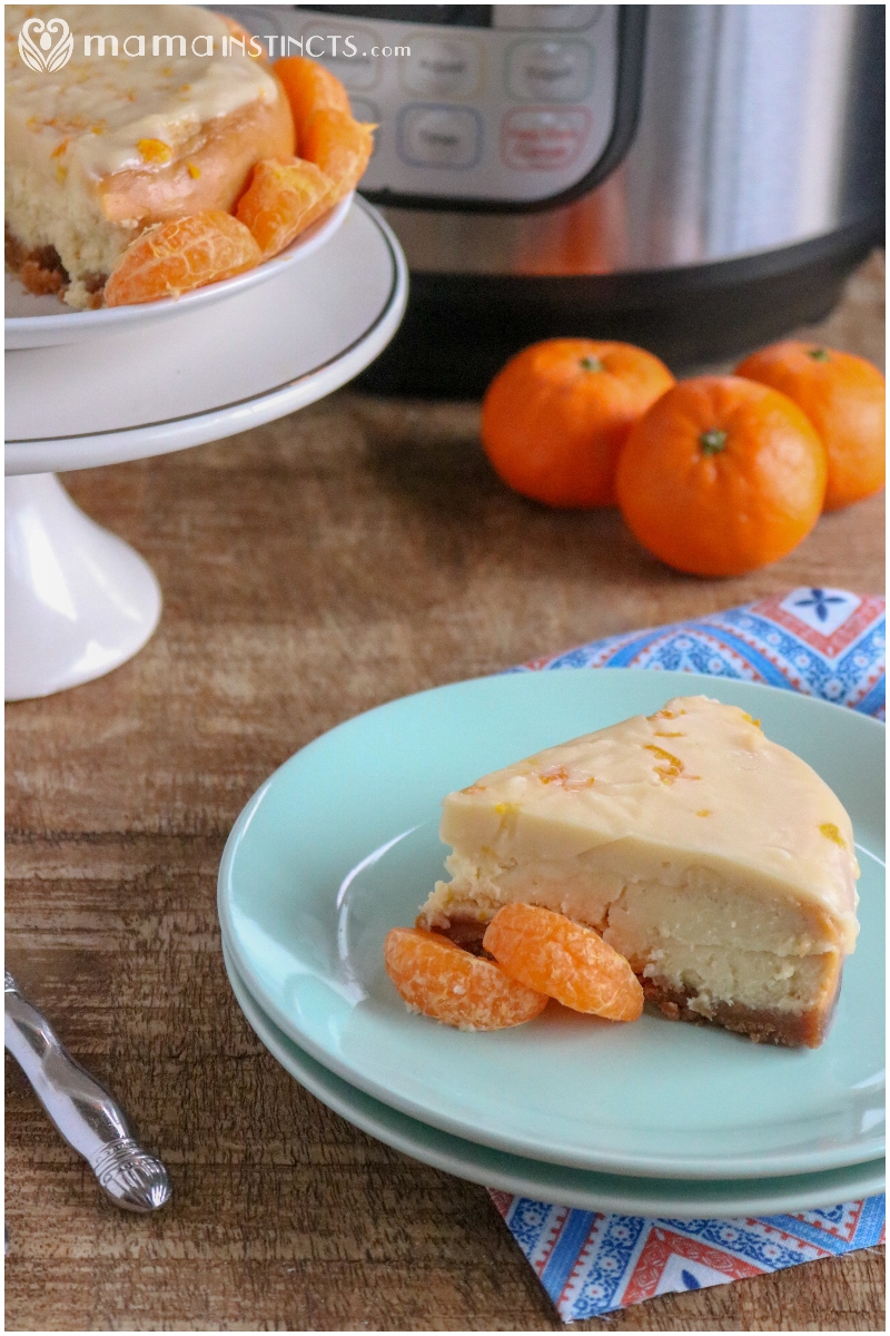 Easy Instant Pot Orange Cheesecake Recipe