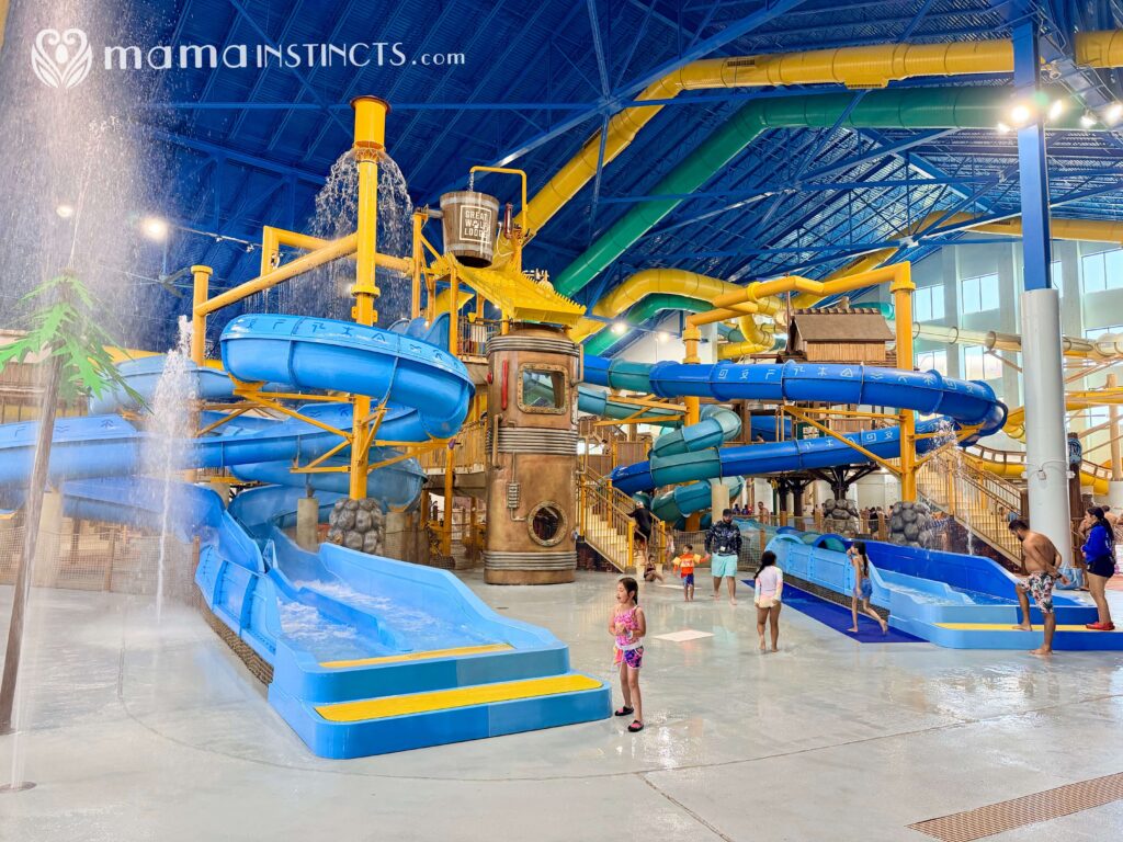 Great Wolf Lodge Naples Florida water slides in the indoor water park 